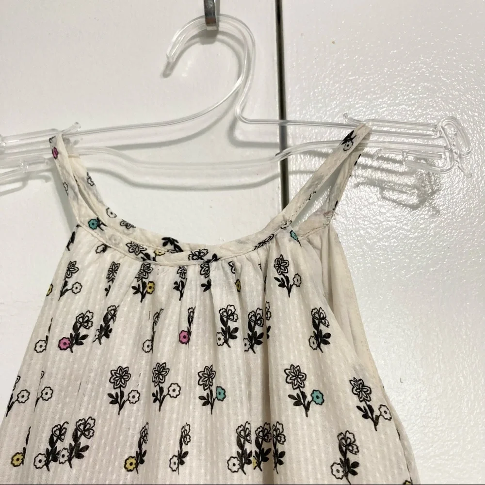 GAP Toddler Prairie Floral Tiered Cotton Dress Girls 12 18 Months